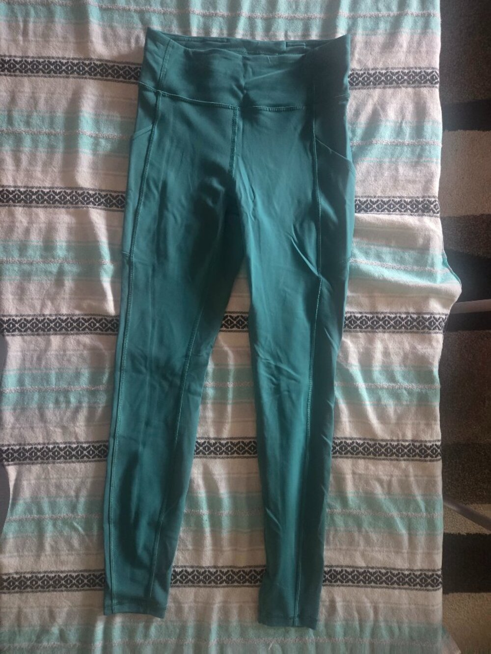 Lululemon Invigorate 25" (high waist)  Leggings Turquoise Size 6